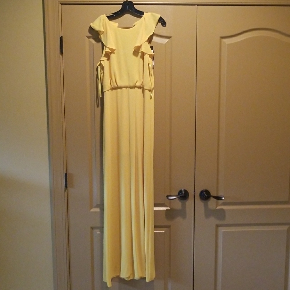 BCBG Maxazria Yellow Maxi Dress